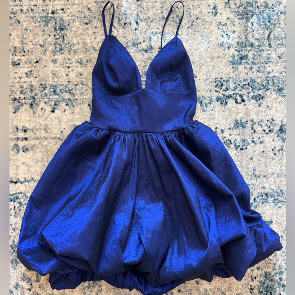 Windsor Royal Blue Spaghetti Strap Mini Dress